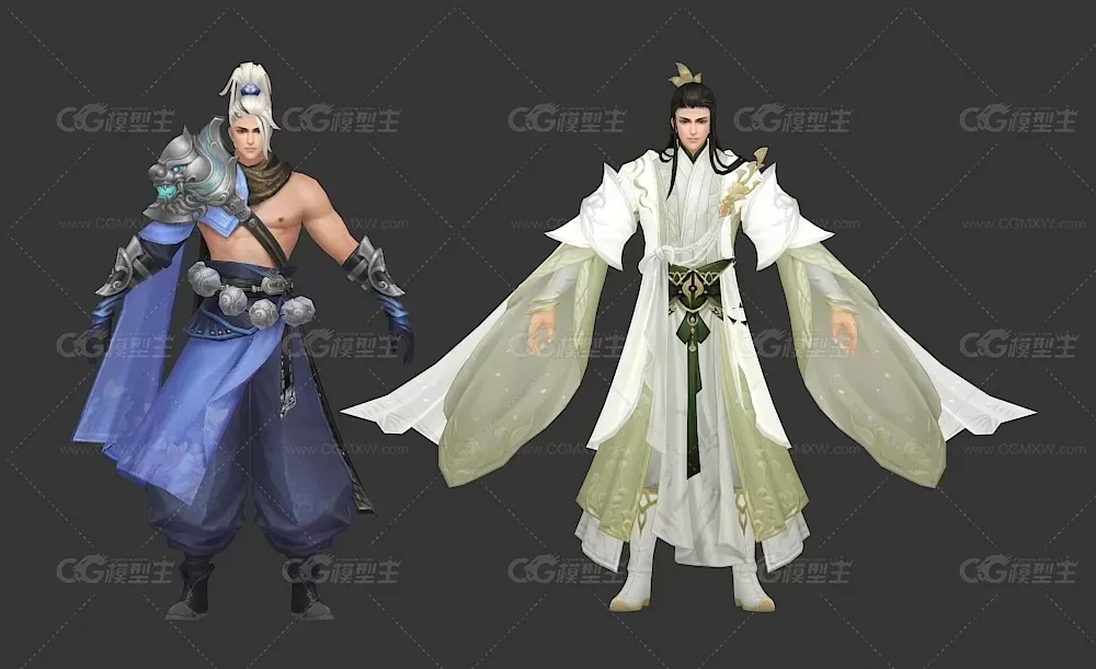 仙侠武侠风3D模型-11