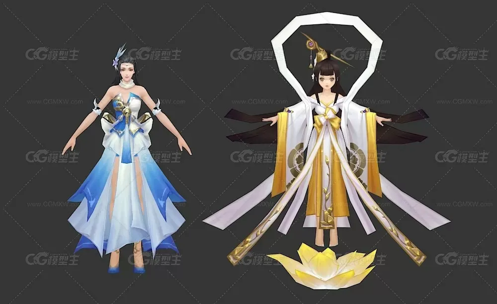 仙侠武侠风3D模型-15
