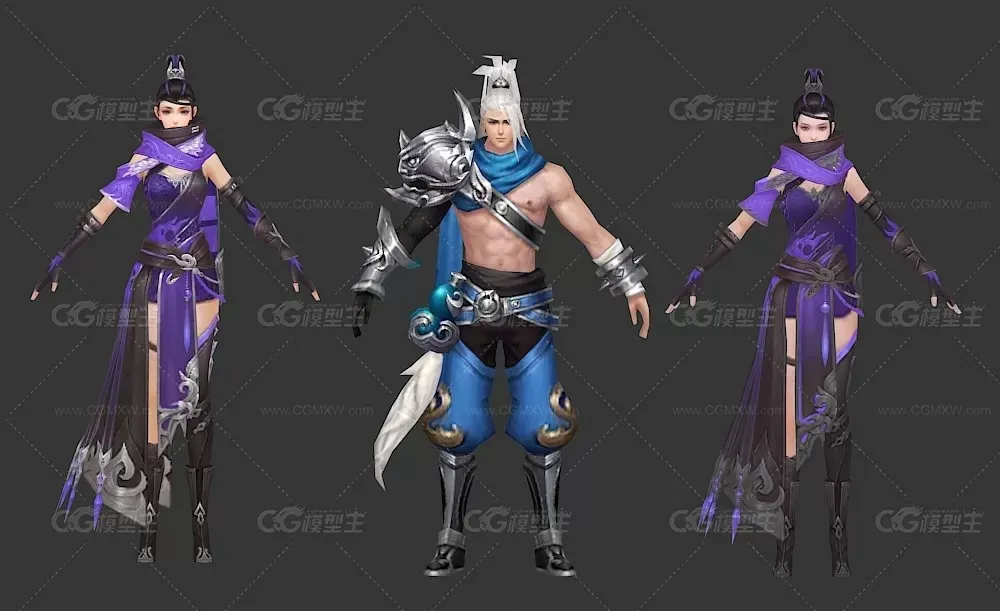 仙侠武侠风3D模型-12