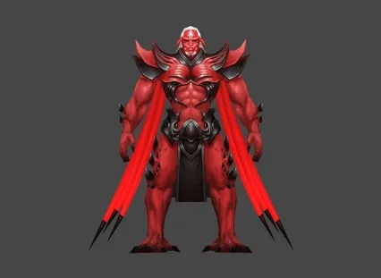 神魔 红衣 红皮 怪物 3D模型