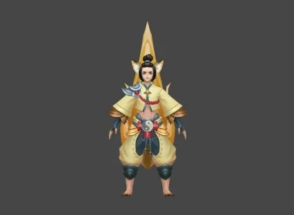 神魔 黄衣 少年 3D模型