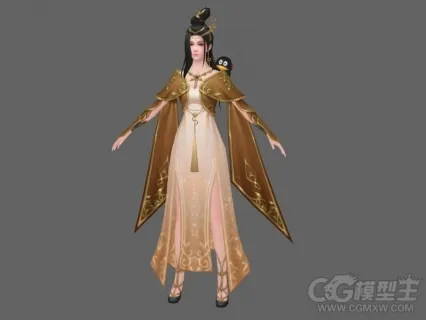 美女3D模型下载 3D模型 游戏资源