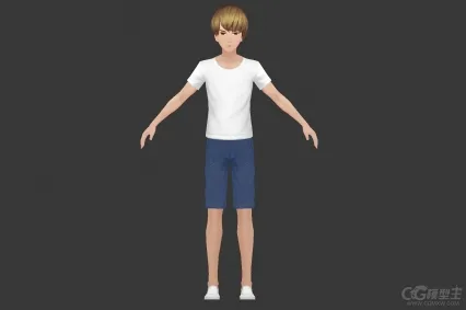 小男孩3D模型