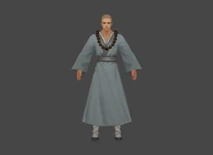武侠 和尚 3D模型