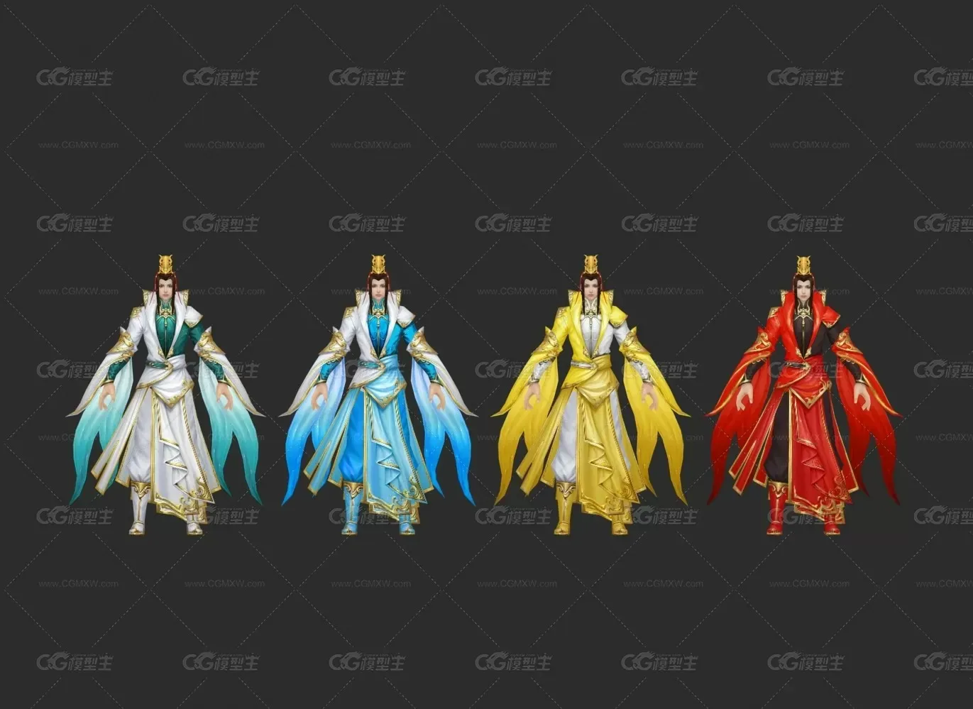 皇帝装 3d模型-1
