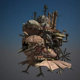 哈尔的移动城堡 3d模型