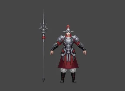 武侠 卫兵 士兵 护城 男 3D模型