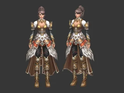 神鬼传奇女角色模型