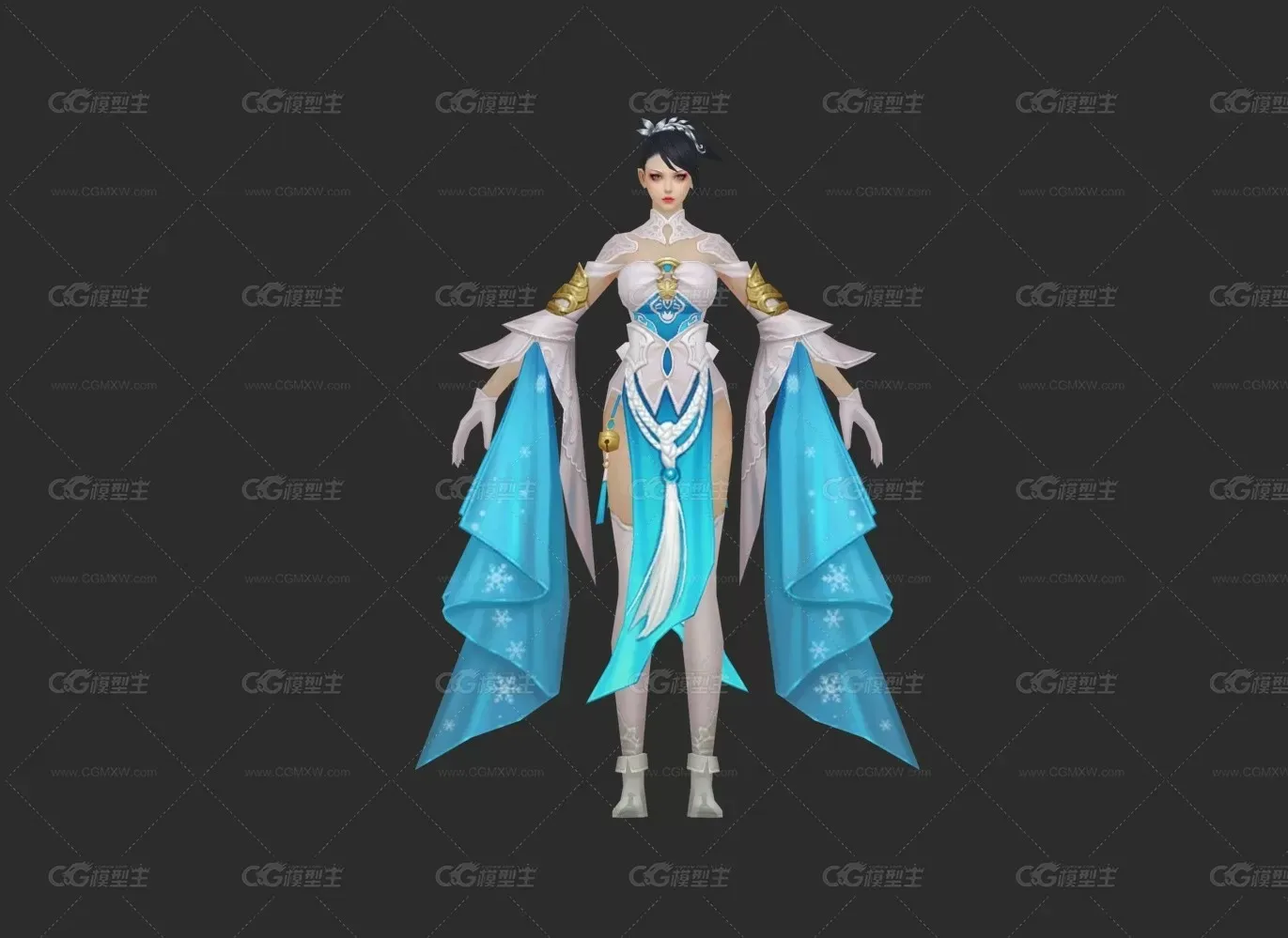 郡主 3d模型-1