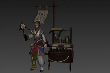 杂货商人 3d模型