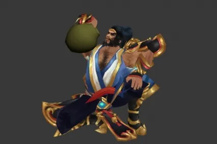 张飞喝酒 CG模型