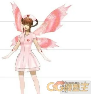 女性精灵护士 3d模型