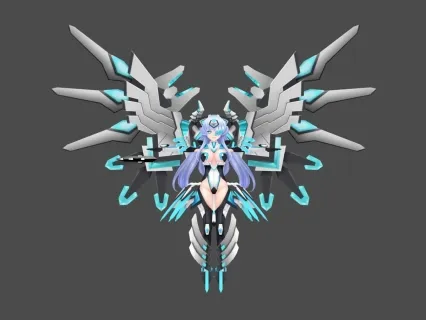 日韩风 机甲 女 3D模型