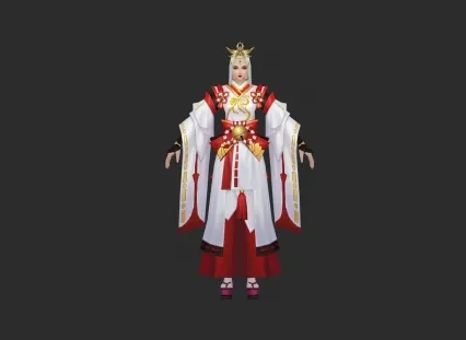 宫廷女官 3d模型