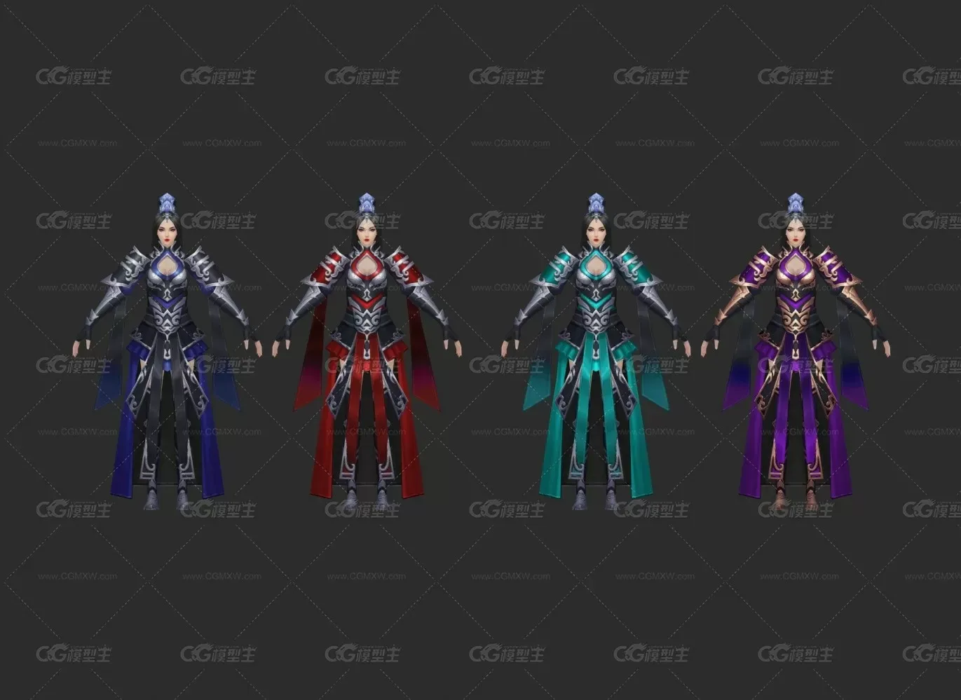 女护卫 3d模型-1