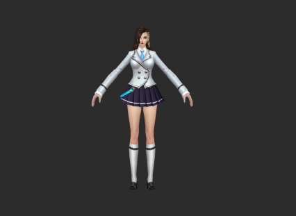 校服·妹 3d模型