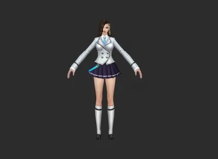 校服·妹 3d模型