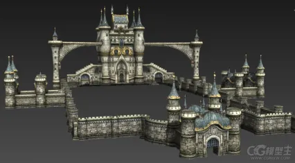 中世纪城堡3D模型