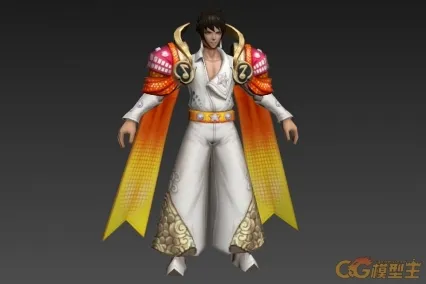 披风嬴政 3d模型