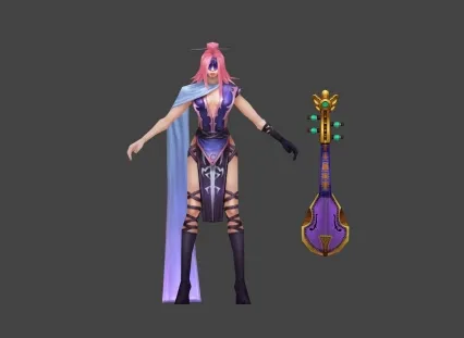 琴魔 3d模型