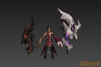 双巨手战士 3d模型