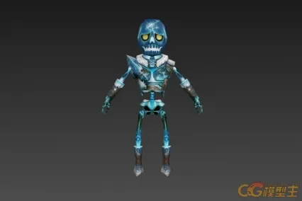 白骷髅 cg模型