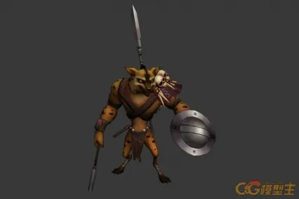豺狼投掷手 CG模型