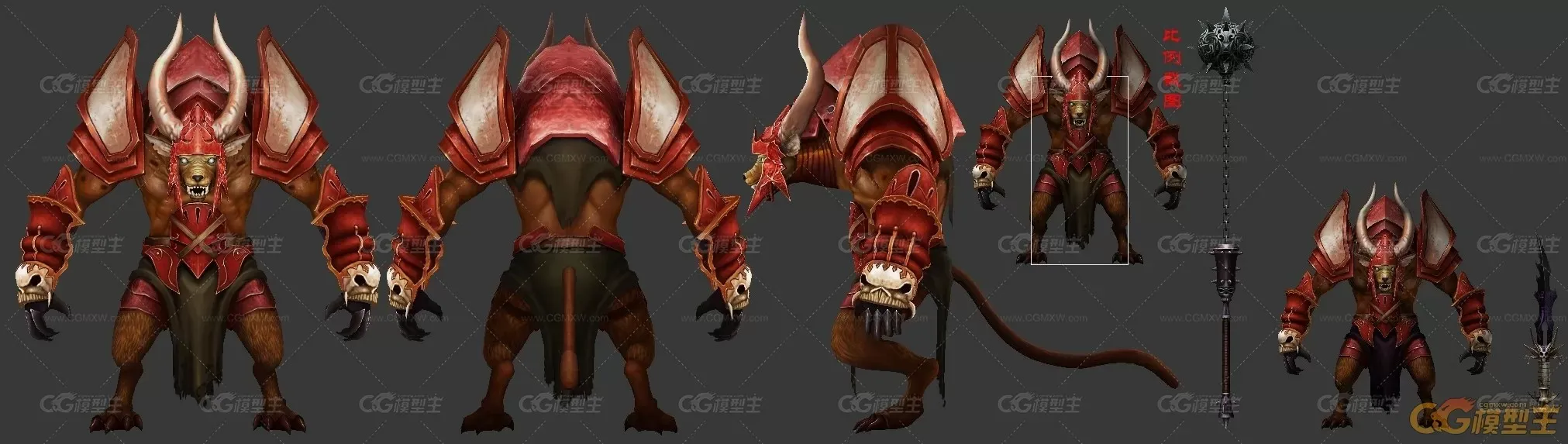 豺狼勇士 CG模型免费下载-1