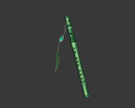 碧玉笛游戏武器有贴图有绑定