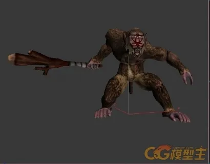 怪物模型 丛林妖猿 CG模型