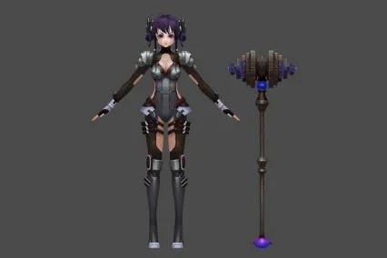 日韩风 科技风格 机甲 女 铁锤 模型质量非常棒 不信你进来看看啊