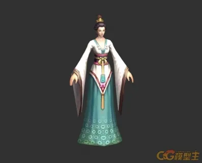 古代小娘子模型  贤惠女人
