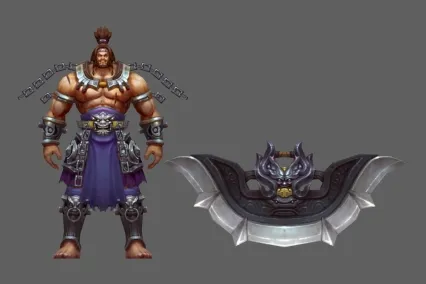 武侠 壮汉 boss 猛男 斧子 怪物 肌肉男 非常棒的角色模型