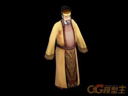 人物模型 仓库管理钱大财 3D模型