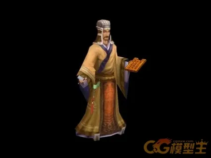 人物模型 从事王甫 CG模型免费下载