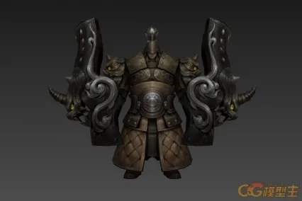 人物模型 巨盾战士 3d模型