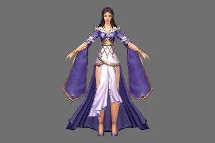 紫色古装美女