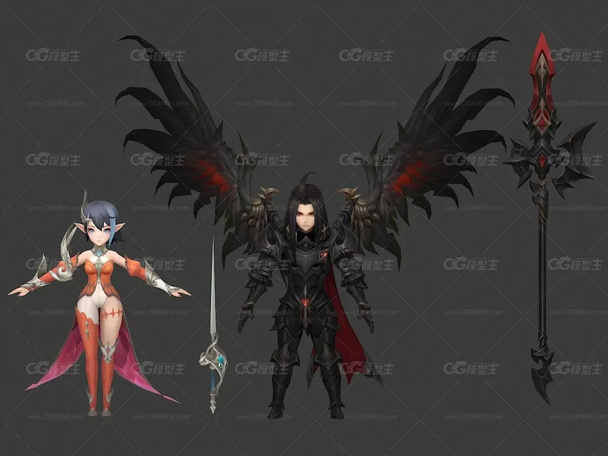 一套高质量 精美 Q版角色怪物模型 首发特价 不容错过。-5