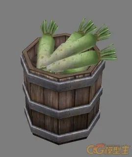 木桶 3D模型免费下载