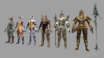 【奇迹世界】龙骑士套装模型合集