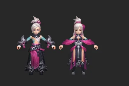 Q版 妖艳魅族   神秘搭档