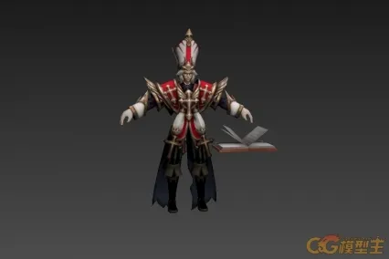 学者张良 3d模型