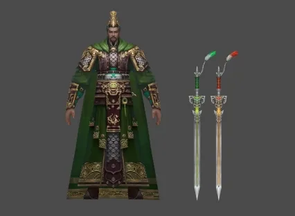 三国系列 绿披风 双剑 君王 男 希望你们喜欢