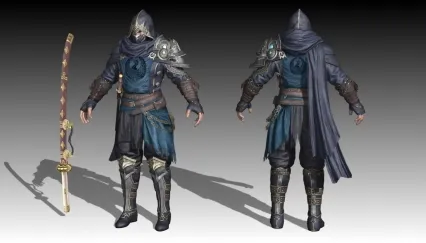 带刀男武士3DMAX模型 带绑定 无动画 很不错哦