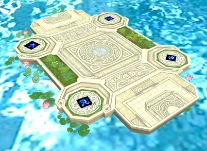 Q版 武侠 仙侠 平台 水上 海上 地板 场景 希望你们喜欢