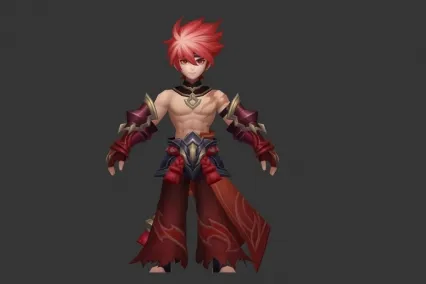 游戏角色辗迟  红魔肌肉男
