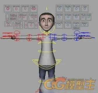 一个卡通男人