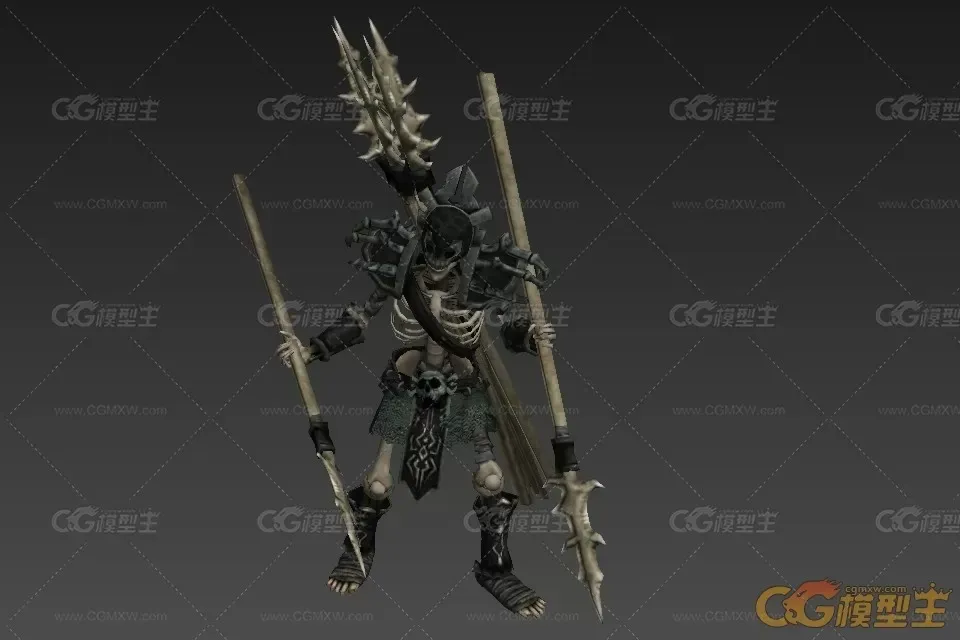 骷髅战士模型 3D模型免费下载-1