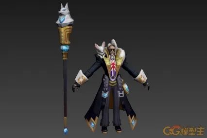 英伦姜子牙 cg模型