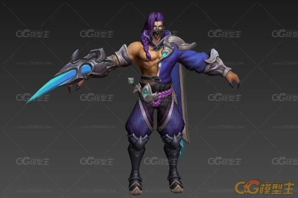 中土刺客兰陵王 cg模型-1